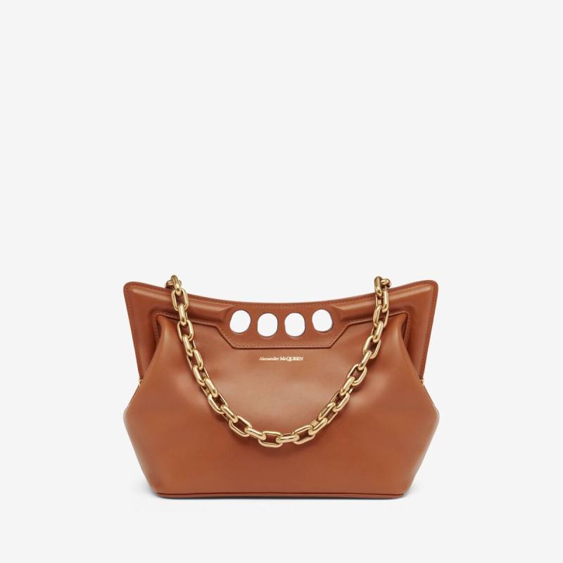 Alexander McQueen Women's Brown The Peak Bag Small (Calfskin)